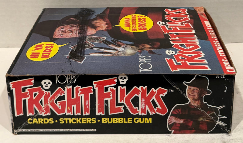 1988 Fright Flicks Vintage FULL 36 Pack Trading Card Wax Box Topps - TvMovieCards.com