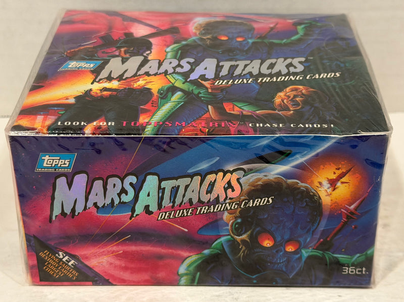 1994 Mars Attacks Deluxe Vintage Trading Card Box 36 Packs Topps Factory Sealed - TvMovieCards.com