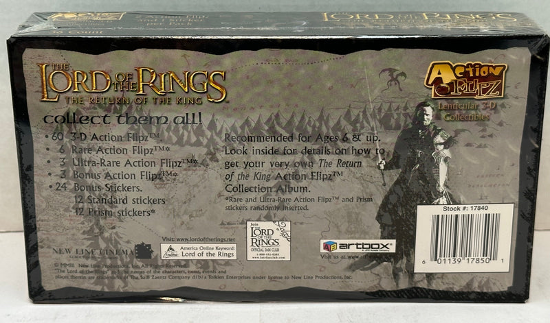 2003 Lord of the Rings Return of the King Action Flipz Trading Card Box   - TvMovieCards.com