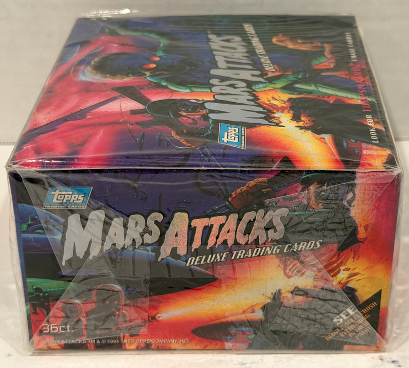 1994 Mars Attacks Deluxe Vintage Trading Card Box 36 Packs Topps Factory Sealed - TvMovieCards.com