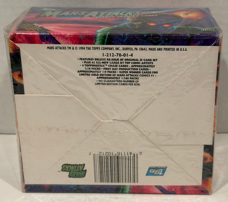 1994 Mars Attacks Deluxe Vintage Trading Card Box 36 Packs Topps Factory Sealed - TvMovieCards.com