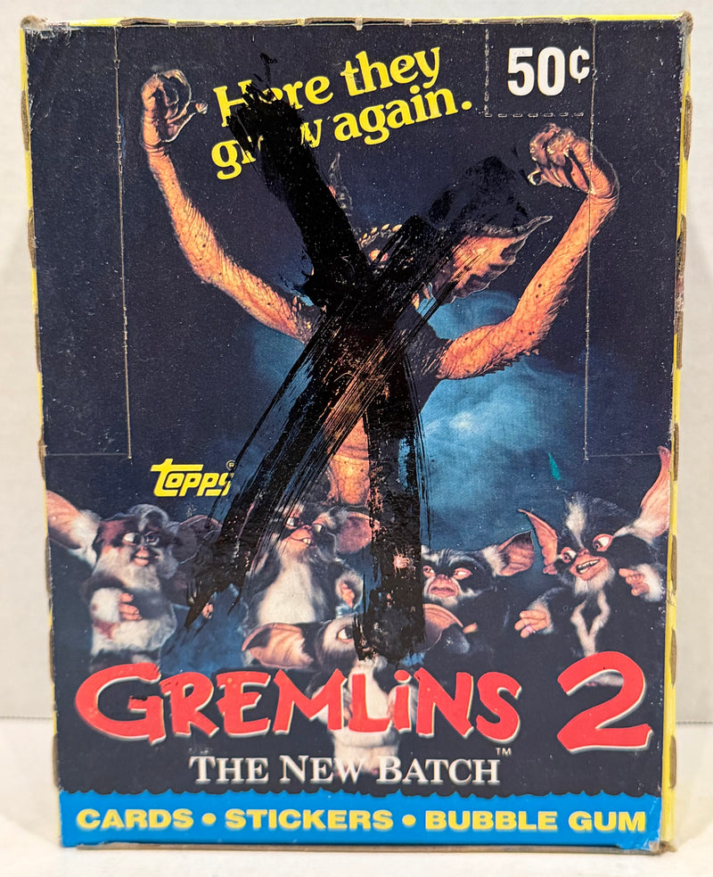 1990 Topps Gremlins 2 Movie Vintage FULL 36 Pack Trading Card Wax Box - TvMovieCards.com