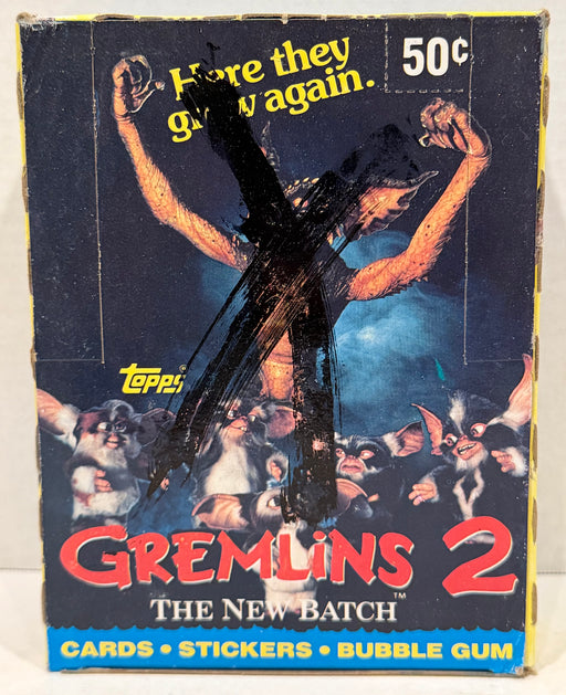 1990 Topps Gremlins 2 Movie Vintage FULL 36 Pack Trading Card Wax Box - TvMovieCards.com