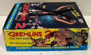 1990 Topps Gremlins 2 Movie Vintage FULL 36 Pack Trading Card Wax Box - TvMovieCards.com
