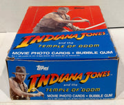1984 Topps Indiana Jones Temple of Doom Vintage FULL 36 Pack Trading Card Box - TvMovieCards.com