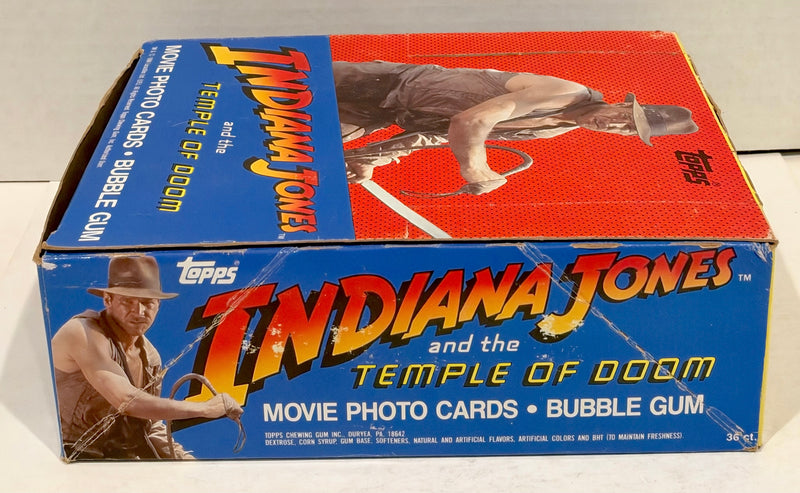 1984 Topps Indiana Jones Temple of Doom Vintage FULL 36 Pack Trading Card Box - TvMovieCards.com