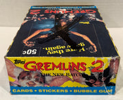 1990 Topps Gremlins 2 Movie Vintage FULL 36 Pack Trading Card Wax Box - TvMovieCards.com