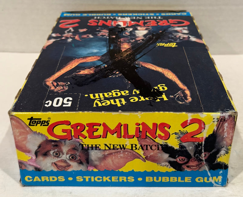 1990 Topps Gremlins 2 Movie Vintage FULL 36 Pack Trading Card Wax Box - TvMovieCards.com