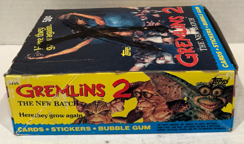 1990 Topps Gremlins 2 Movie Vintage FULL 36 Pack Trading Card Wax Box - TvMovieCards.com