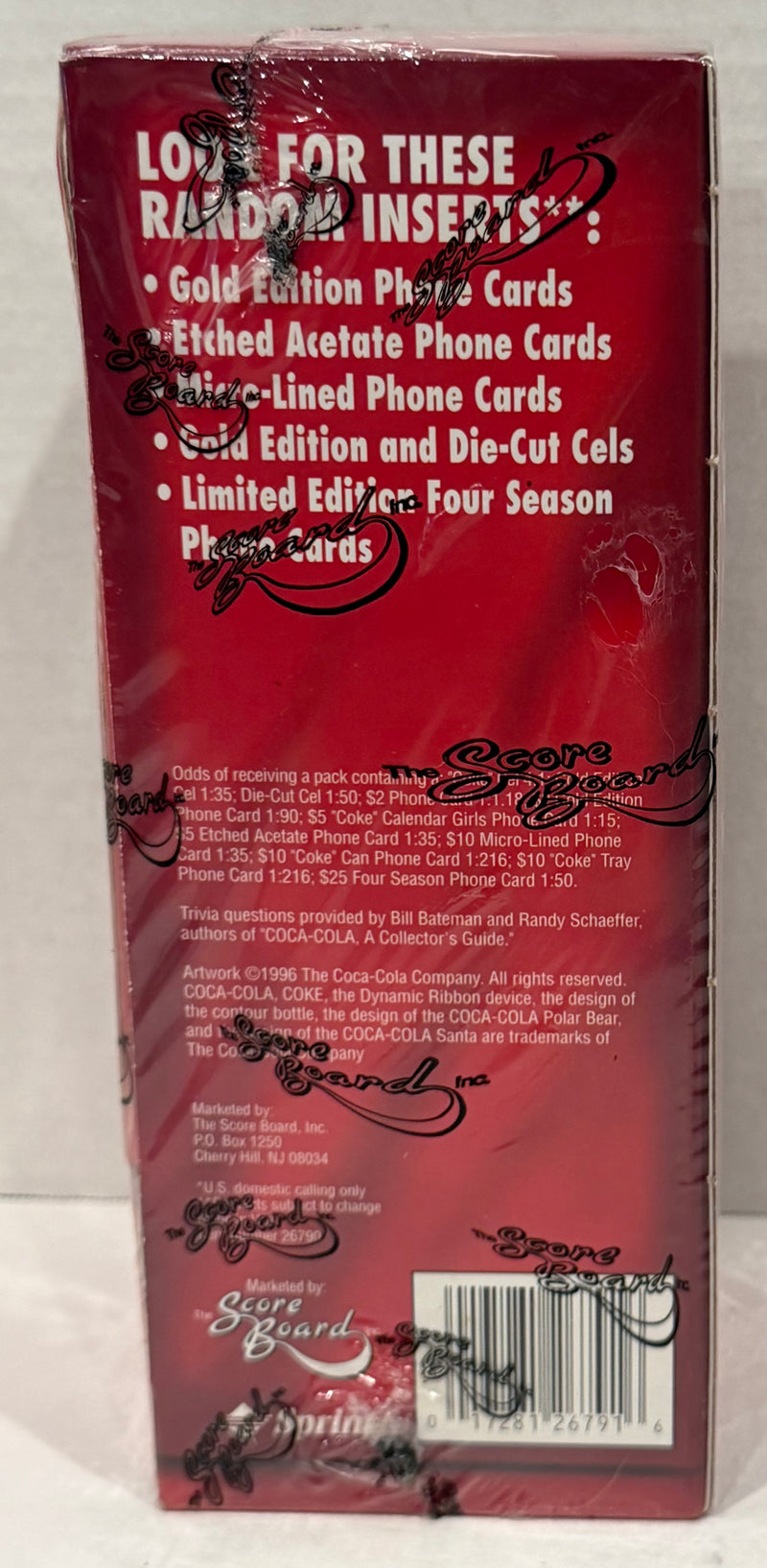 Coca Cola Coke Sprint Phone Cel Hobby Trading Card Box 18 Packs Factory Sealed - TvMovieCards.com