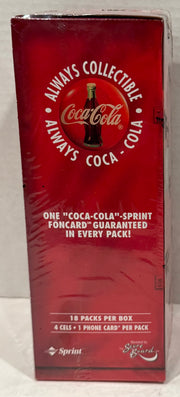 Coca Cola Coke Sprint Phone Cel Hobby Trading Card Box 18 Packs Factory Sealed - TvMovieCards.com