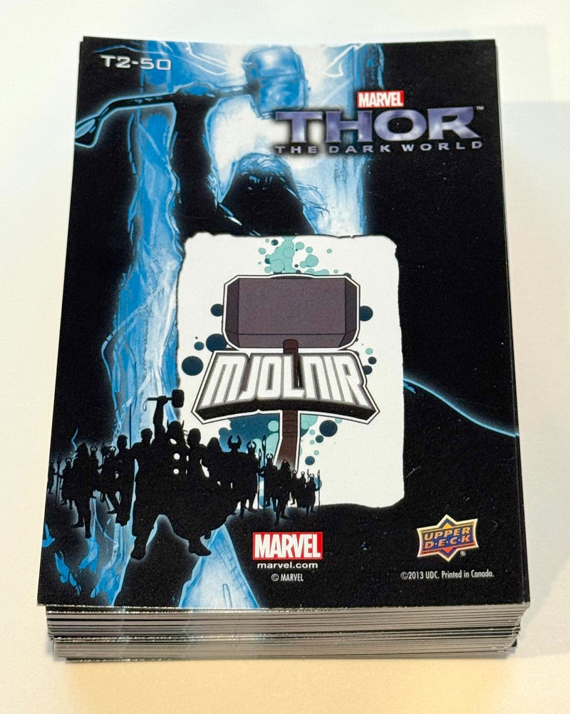 Marvel Thor The Dark World (50) Sticker Card Set T2-01 / T2-50 Upper Deck 2013 - TvMovieCards.com