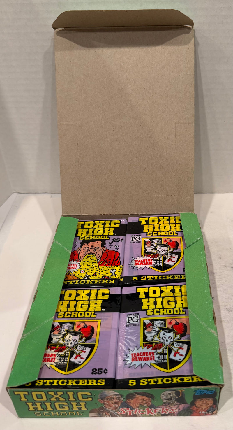 Toxic High School Vintage Sticker Trading Card Box 48 Packs Topps 1991 - TvMovieCards.com
