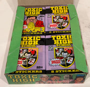 Toxic High School Vintage Sticker Trading Card Box 48 Packs Topps 1991 - TvMovieCards.com
