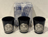 1992 Harley Davidson Fine Pewter Shot Glass Set of 3 Panhead Engine Series - TvMovieCards.com