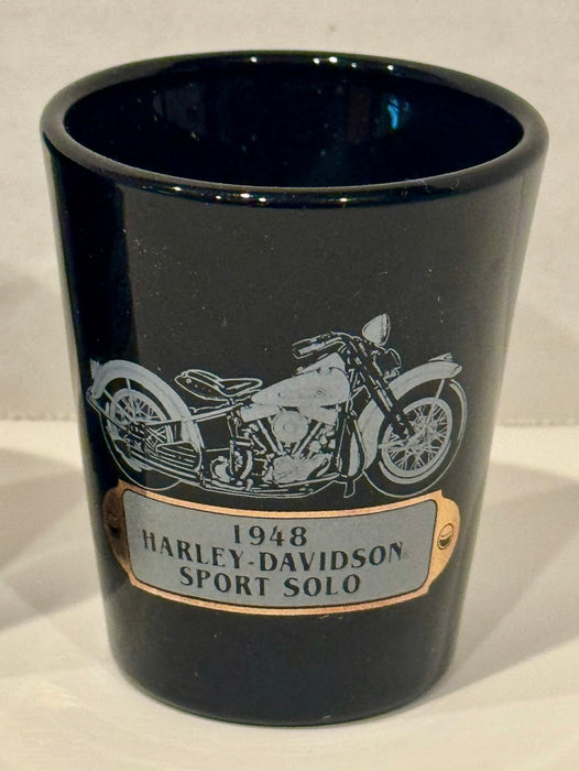 1992 Harley Davidson Fine Pewter Shot Glass Set of 3 Panhead Engine Series - TvMovieCards.com