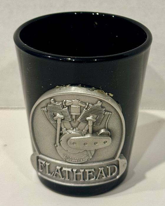 1992 Harley Davidson Fine Pewter Shot Glass 1940 Flathead 80ci UL - TvMovieCards.com