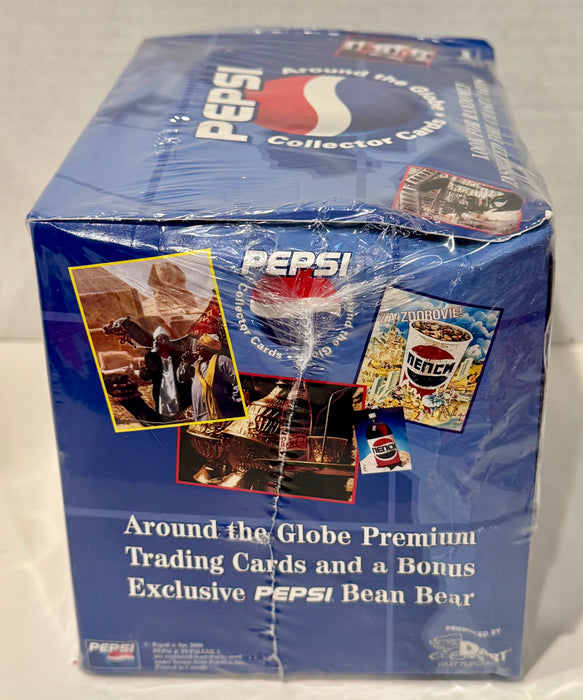 Pepsi Cola Around the Globe Card Box with Toy Bear 36 Packs Dart Flipcards 2000 - TvMovieCards.com