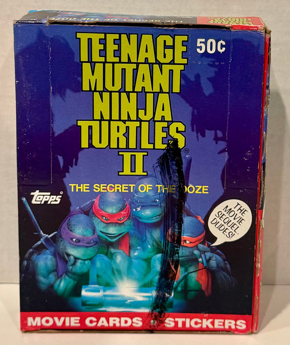 Teenage Mutant Ninja Turtles Movie II Series 2 Card Box Secret of the Ooze Topps - TvMovieCards.com