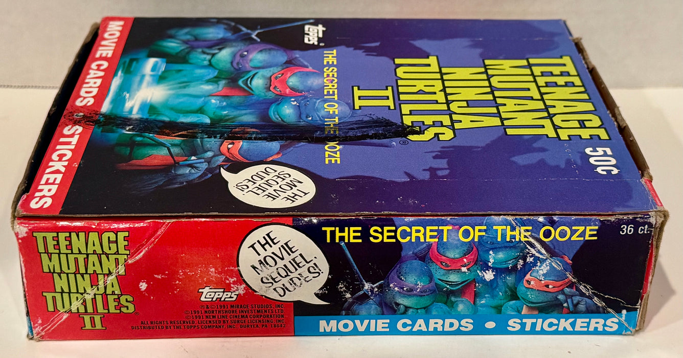 Teenage Mutant Ninja Turtles Movie II Series 2 Card Box Secret of the Ooze Topps - TvMovieCards.com