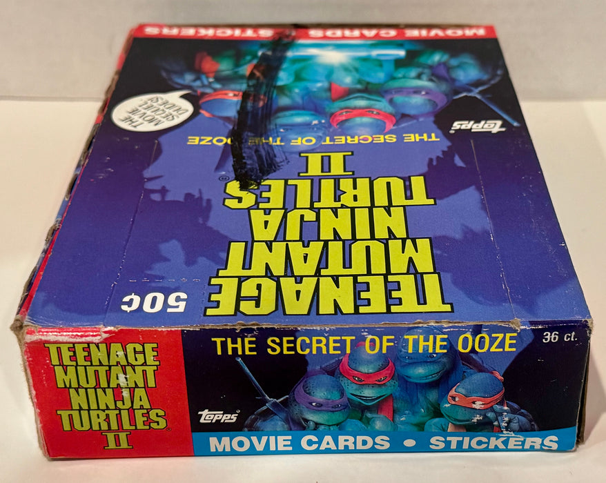 Teenage Mutant Ninja Turtles Movie II Series 2 Card Box Secret of the Ooze Topps - TvMovieCards.com