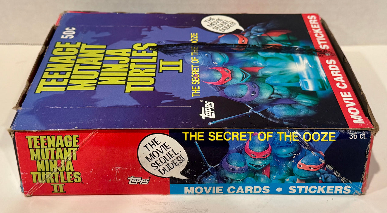 Teenage Mutant Ninja Turtles Movie II Series 2 Card Box Secret of the Ooze Topps - TvMovieCards.com
