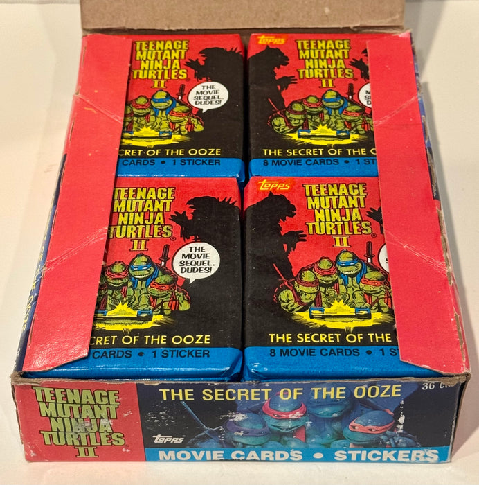 Teenage Mutant Ninja Turtles Movie II Series 2 Card Box Secret of the Ooze Topps - TvMovieCards.com