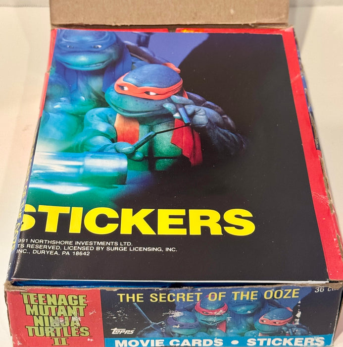 Teenage Mutant Ninja Turtles Movie II Series 2 Card Box Secret of the Ooze Topps - TvMovieCards.com