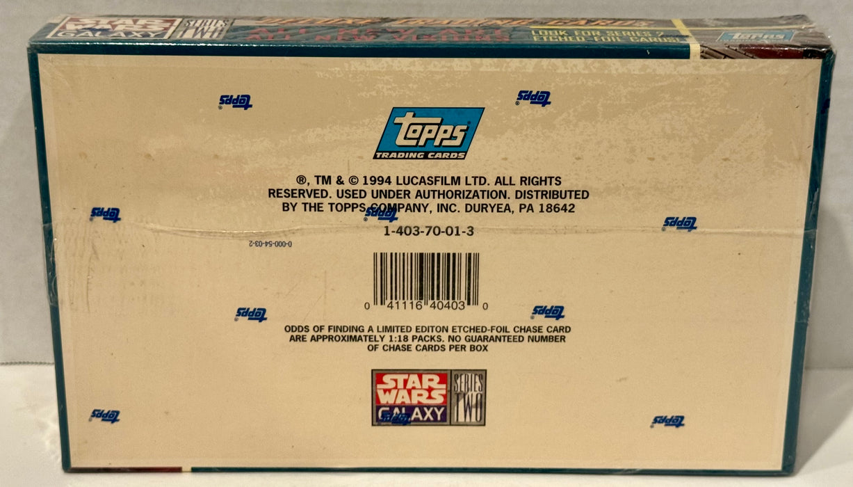 Star Wars Galaxy Series 2 Trading Card Box 36 Packs Topps 1994 Lucas Films - TvMovieCards.com