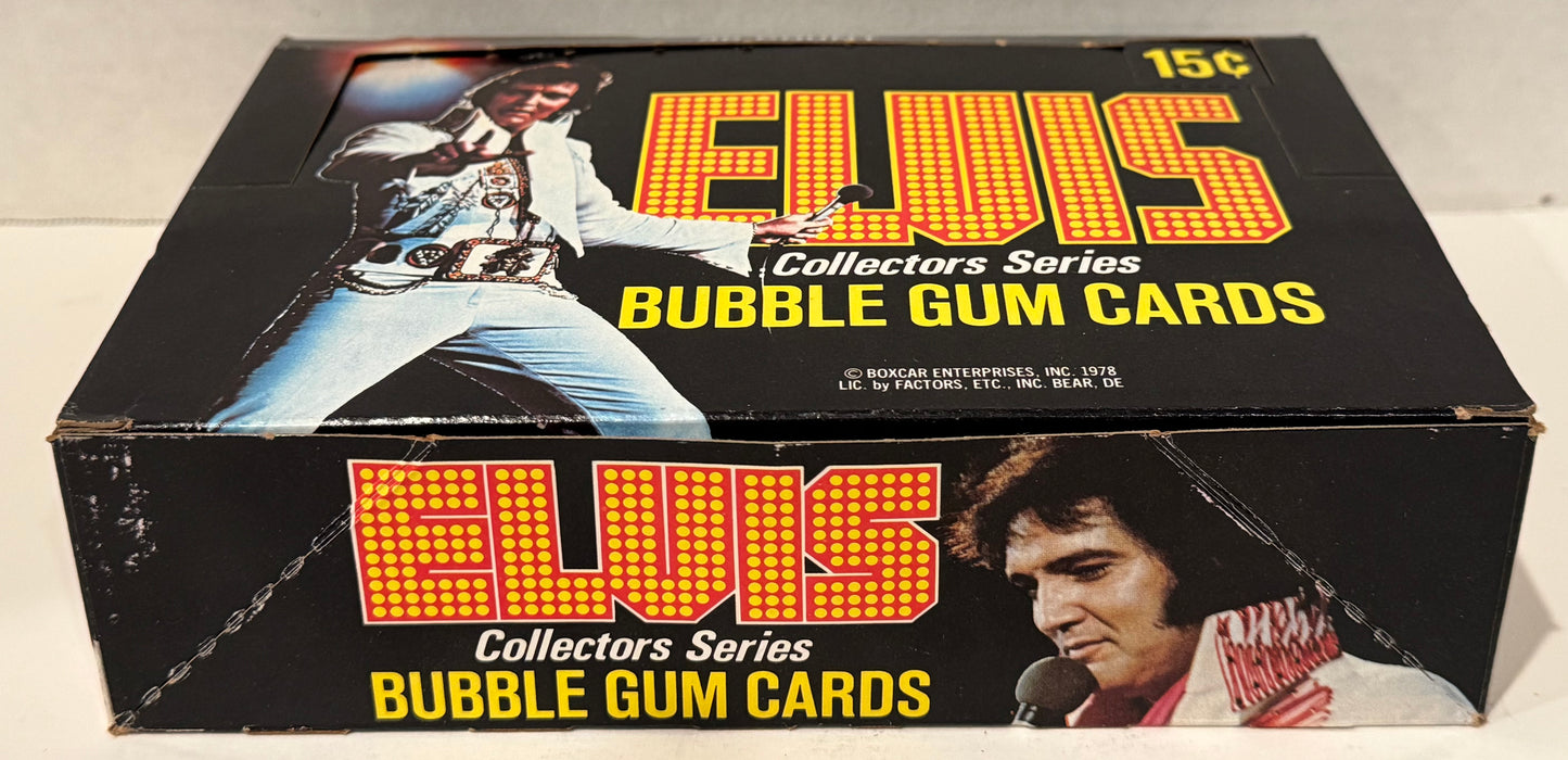 Elvis Bubble Gum Cards Boxcar Enterprises Vintage Card Box