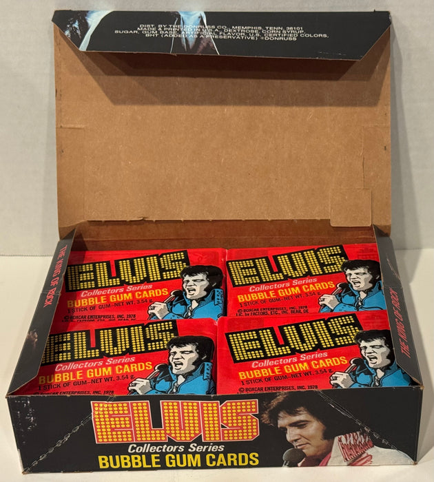 Elvis Bubble Gum Cards Boxcar Enterprises Vintage Card Box