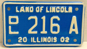 2002 Illinois Motorcycle Dealer Dealership License Plate DL 216A Harley Davidson   - TvMovieCards.com