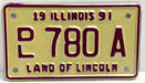 1991 Illinois Motorcycle Dealer Dealership License Plate DL 780A Harley Davidson   - TvMovieCards.com