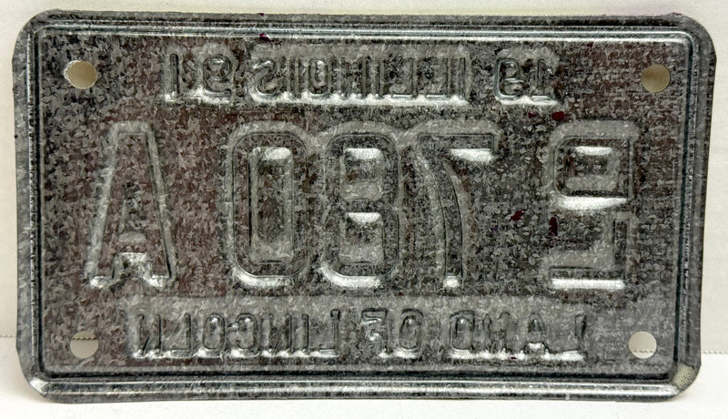 1991 Illinois Motorcycle Dealer Dealership License Plate DL 780A Harley Davidson   - TvMovieCards.com