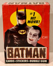 Batman Movie Series 1 Vintage Trading Wax Trading Card Box 36 Packs Topps 1989 - TvMovieCards.com