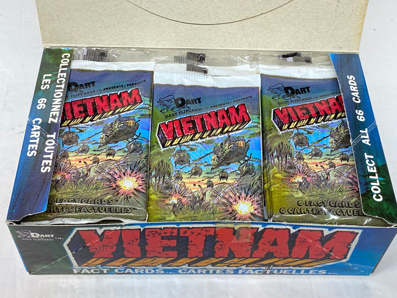 Vietnam Fact Cards Series 1 Trading Card Box 48 Packs Dart Flipcards 1988   - TvMovieCards.com