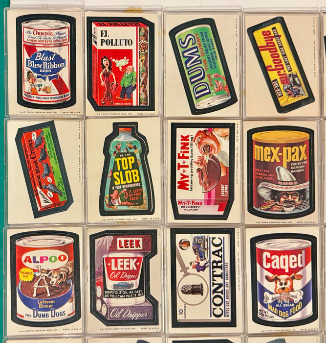 1974 Wacky Packages Stickers Series 7 Tan Back Card Set 33/33 & Puzzle Topps - TvMovieCards.com