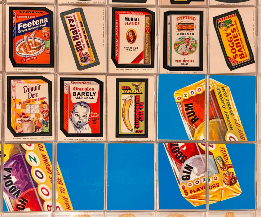 1974 Wacky Packages Stickers Series 7 Tan Back Card Set 33/33 & Puzzle Topps - TvMovieCards.com