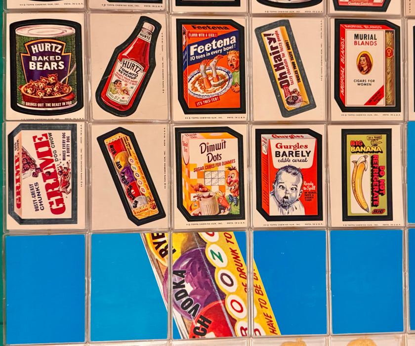 1974 Wacky Packages Stickers Series 7 Tan Back Card Set 33/33 & Puzzle Topps - TvMovieCards.com