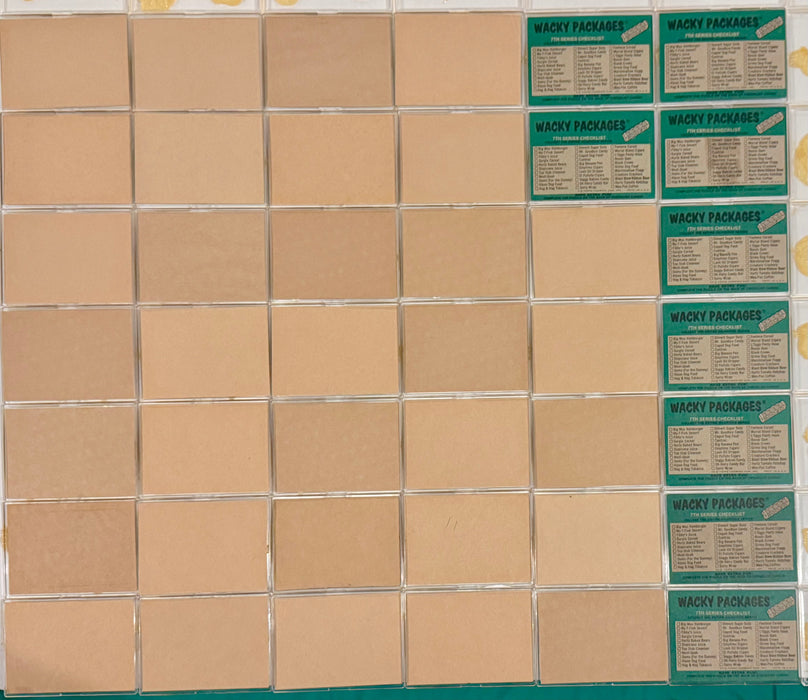 1974 Wacky Packages Stickers Series 7 Tan Back Card Set 33/33 & Puzzle Topps - TvMovieCards.com