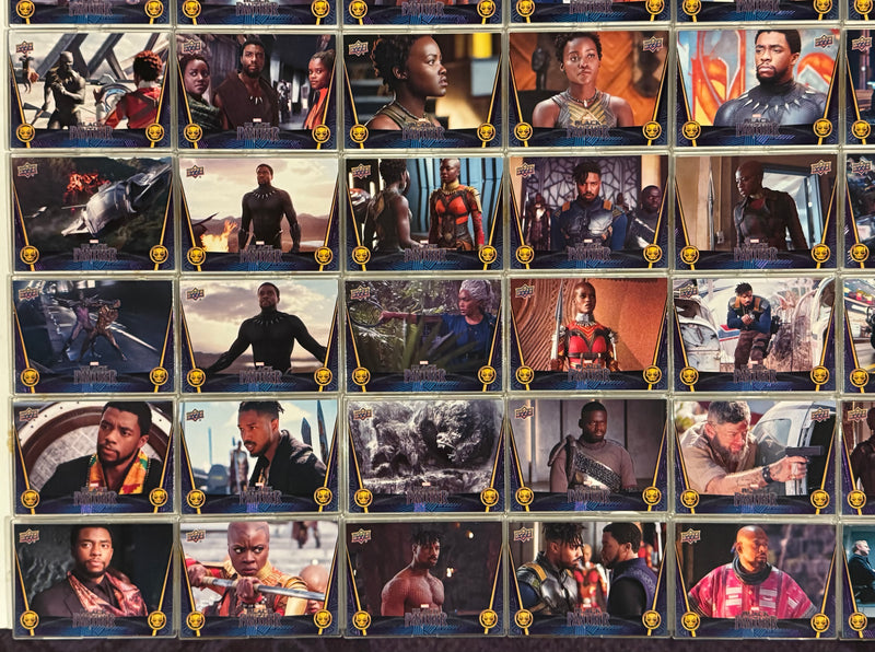 2018 Black Panther The Movie Complete Base Trading Card Set of 90 Cards Upper De - TvMovieCards.com