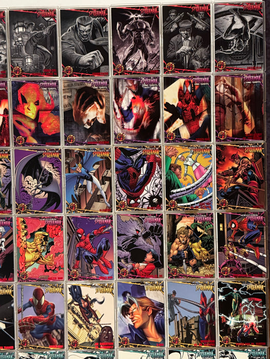 1997 Fleer Ultra Spider-Man Red Foil Complete Parallel Trading Card Set 81/81 - TvMovieCards.com