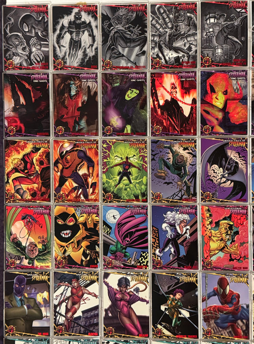 1997 Fleer Ultra Spider-Man Red Foil Complete Parallel Trading Card Set 81/81 - TvMovieCards.com