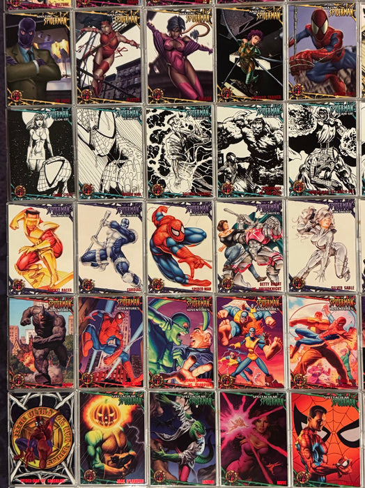 1997 Fleer Ultra Spider-Man Red Foil Complete Parallel Trading Card Set 81/81 - TvMovieCards.com