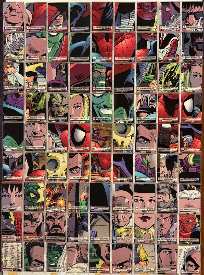 1997 Fleer Ultra Spider-Man Red Foil Complete Parallel Trading Card Set 81/81 - TvMovieCards.com