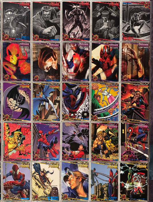 1997 Fleer Ultra Spider-Man Blue Foil Complete Parallel Trading Card Set 81/81 - TvMovieCards.com