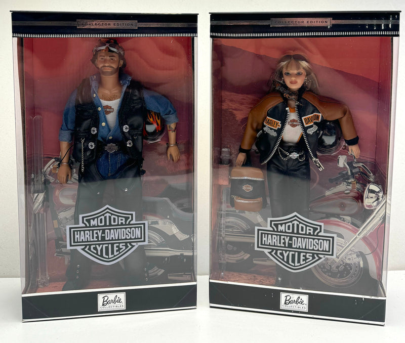 Harley Davidson BARBIE & KEN Doll Collectors Edition MOTORCYCLE Gift Set NEW   - TvMovieCards.com