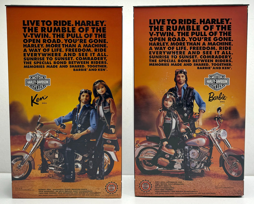 NEW Harley Davidson BARBIE & KEN Doll Collectors Edition Mattel 25637 25638 Pair   - TvMovieCards.com