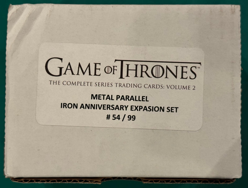 Game Of Thrones Metal Iron Anniversary Parallel Expansion Card Set Volume 2 #54/ - TvMovieCards.com
