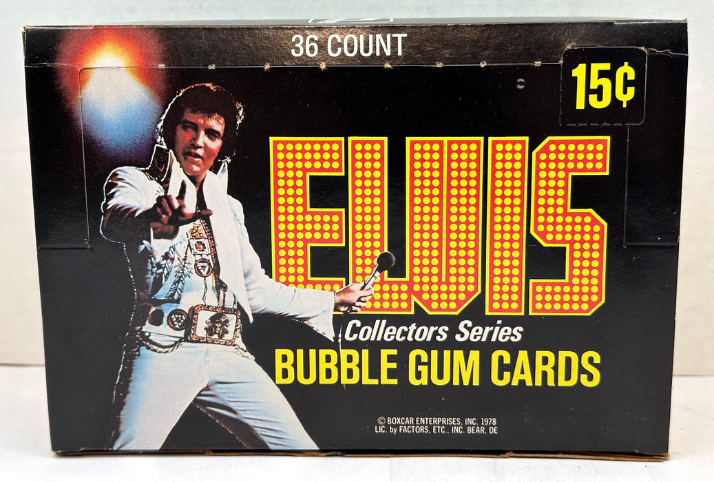 Elvis Bubble Gum Cards Boxcar Enterprises Vintage Card Box 1978 Full 36CT   - TvMovieCards.com